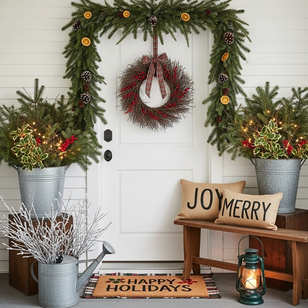 Budget Porch and Entryway Styling