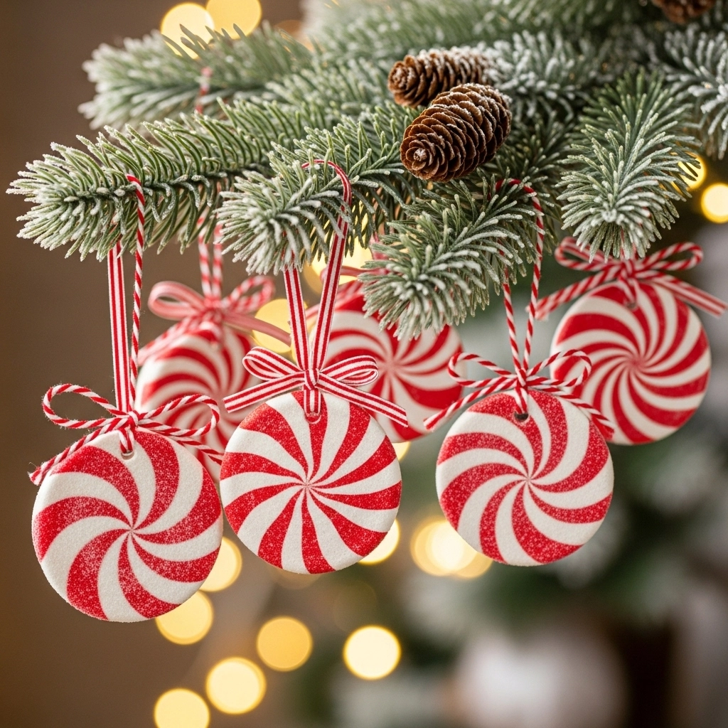 DIY Peppermint Ornaments
