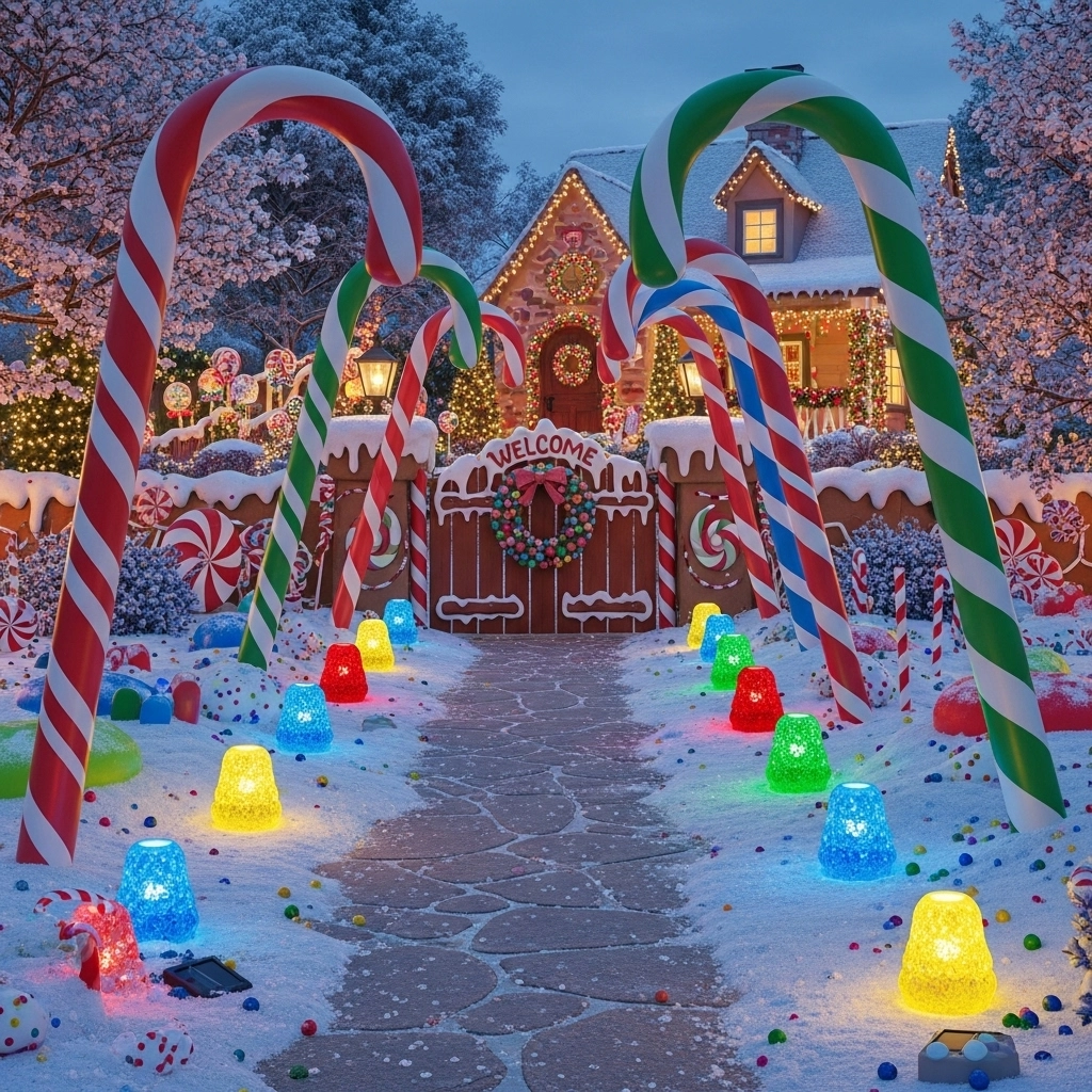 Outdoor Candy Pathway